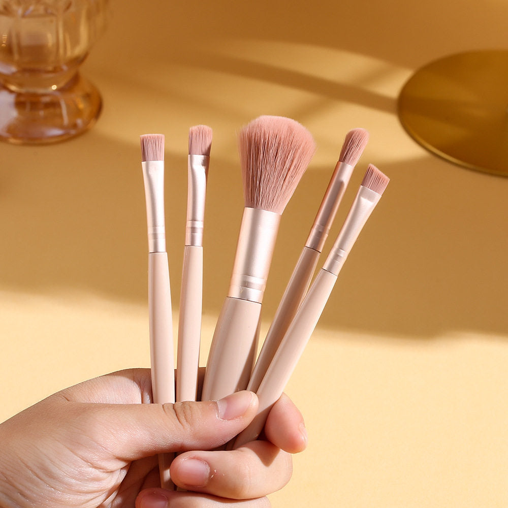 Mini Travel Makeup Brush Set – Portable Full Kit with Storage Box, Ultra-Soft Bristles, Powder Brush & Essential Tools, Ideal for Beginners